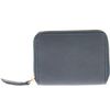 Graffiti Leather Concertina Card Case Purse (Navy)