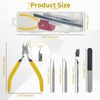 BOOSDEN Gundam Model Tool Kit, Model Nippers 9pcs Set, Hobby Building Tool Set, Modeler Basic Tools Craft Set for Basic Model Building, Repairing and Fixing