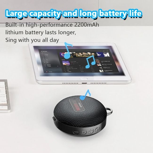 High-quality Mini Bluetooth Speaker With Wireless Mic Integrated Set  Outdoor Portable Children's Karaoke Sound Box Caixa De Som