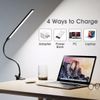 LED Desk Lamp Dimmable Adjustable Lamp W/Clamp Eye-Caring Reading Desk Light
