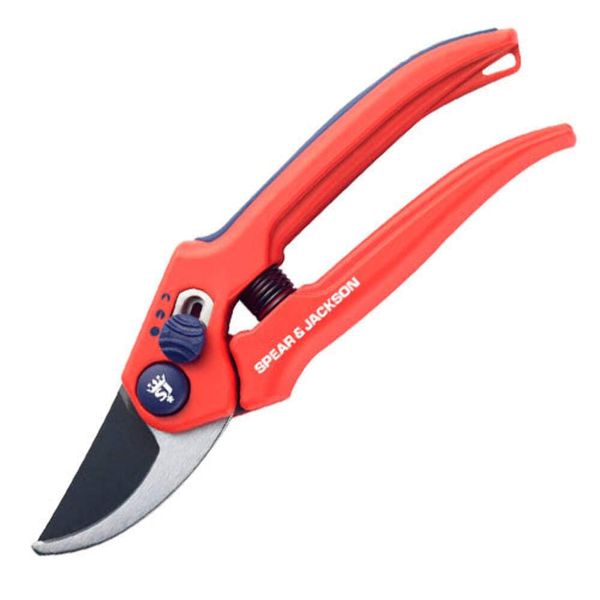 Spear & Jackson 6559BS Razorsharp Adjustable Bypass Secateurs, Blue