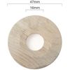 Ideal Standard Pack of 2 x (Light/Raw) Solid Oak Pipe covers available in Light, Medium or Dark