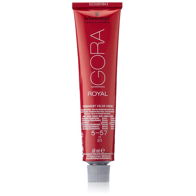 Schwarzkopf IGORA ROYAL 5-57 Light Brown Gold Copper 60ml by Igora