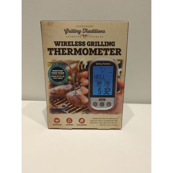 Wireless Digital Grilling Thermometer BBQ Smoker Roasting by Grilling Traditions