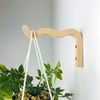 Wavy Plant Bracket Wall Macrame Hook Indoor Candle Lantern Hanger Accessories