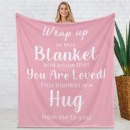 iStutzen Breast Cancer Awareness Gifts - Cancer Care Gifts for Women Get Well Soon Throw Blanke 50x60'', Recovery Cancer Comfort Get Well Soon Gifts for Women Chemotherapy Must Haves