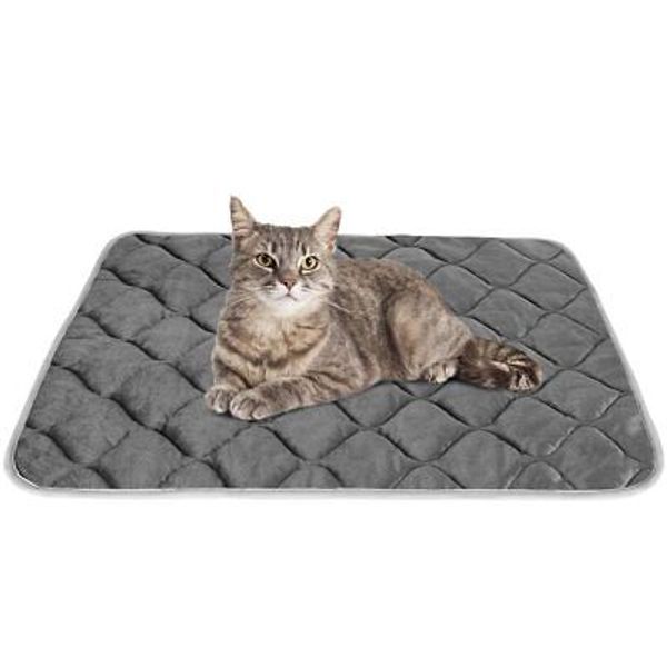 ULIGOTA Self Warming Cat Bed Self Heating Cat Mat Thermal Pet Bed Mat Self-Wa...