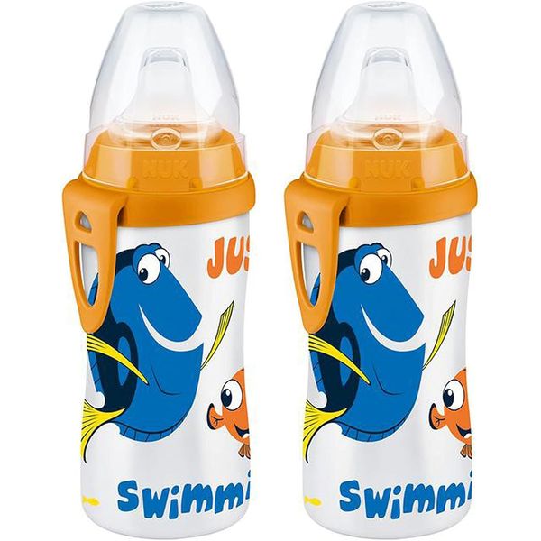 NUK Finding Dory 10oz Active Sippy Cups 2-Pack Spill Proof BPA-Free