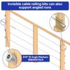 10 Pack 5/16" ID Angle Washers for Cable Railing Stair Ends Stainless Steel 30 D