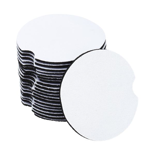 PATIKIL 2.8in Sublimation Coasters Blanks, 20pcs White Round Coasters