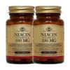2x Solgar Niacin Vitamin B3 100 mg Tablets 100