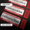 Tamper Proof No Return Security Labels with Unique Barcodes and Serial Numbers (112)