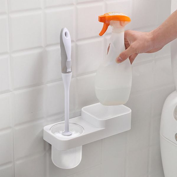 Easy-to-install Whitening Bathroom Toilet Cleaning Brush