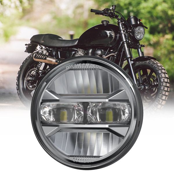 5.75" LED Headlight with Angle Eye W/DRL For TRIUMPH Scrambler 2006-2014 2015