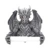 Nemesis Now Toilettenpapierhalter Obsidian B4431M8 Silber