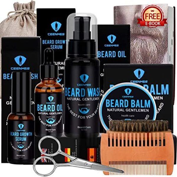 Beard Grooming Kit,Beard Kit with Beard Oil,Beard Growth Serum,Beard Wash....