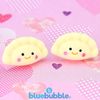 bluebubble KAWAII CAFE Happy Dumpling STUD Earrings on Gift Card