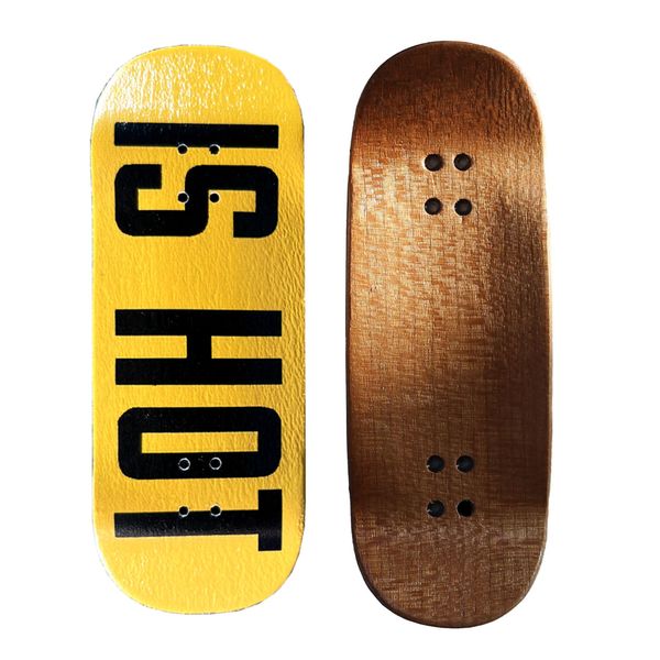 NOAHWOOD Handmade Fingerboard Deck 97.5x35mm 5-Layer Color Maple Pro concave Creative Design Mini Skateboard (2024 Loong)