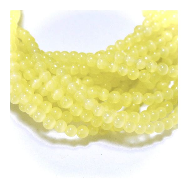 Beaded Club Cat's Eye Yellow Round 4