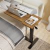 Over Bed Table Height Adjustable Sofa Side Laptop Table Tilting Desktop w/Wheels