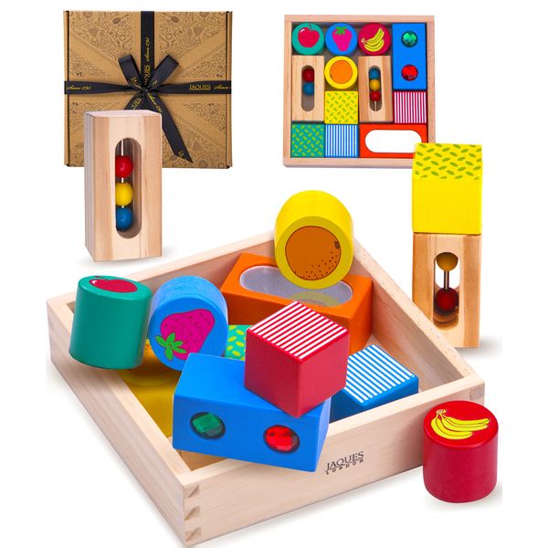 Jaques of London Sensory Wooden Blocks, Sensory Toys, Early Development & Activity Toys, Wooden Toys for 3+ Year Olds, Since 1795