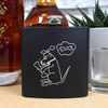 6oz (170ml) 'Dog Obsessed with Bones' Pocket Hip Flask (HP00031442)