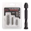 Pin Vise Hand Drill with 25 Drills Thick Grip Vise Plastic Model Tool Black