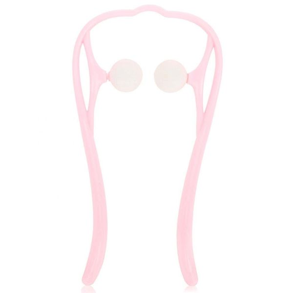 Roller Ball Self Massage Tool, Shoulder Neck Back Pain Relieve Massager(Pink)
