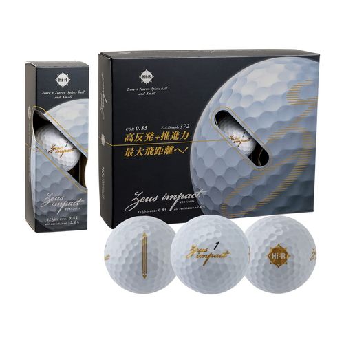 Casco Zeus Impact 3 Golf Ball, White