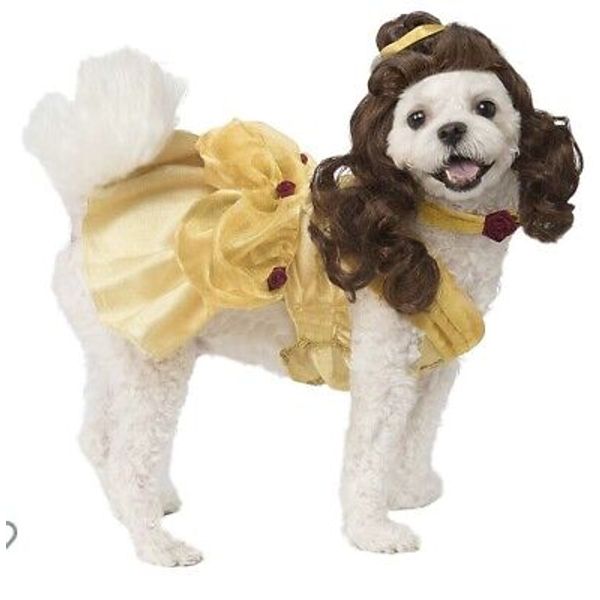 Pet Costume- Beauty and the Beast Belle Dog Costume Large 23” Chest, 22” Length