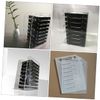 HOMSFOU 1 Set 8-Layer Acrylic 3.5 Inch Hard Drive Rack & Mounting Bracket