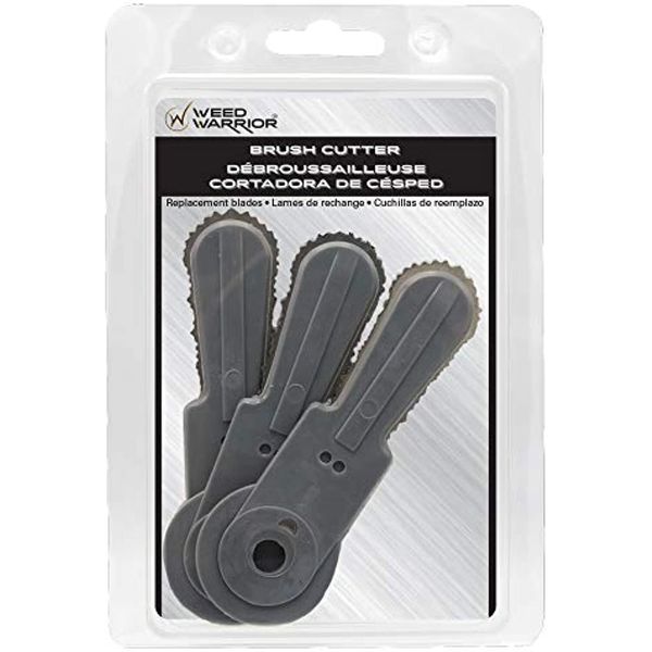 Weed Warrior Brush Cutter Replacement Blades for Brush Cutter Head, 3 Count