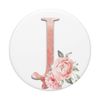 PopSockets Personalized Monogram Initial Letter J Floral Gift PopSockets PopGrip: Swappable Grip for Phones & Tablets