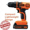 Black and Decker Cordless Drill Driver 20V Combo Tool Kit with 1 BATTERY Set USA