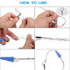 65 Feet Fish Tape Wire Puller Through Wall, Electrical Fish Tape Pull Push Kit
