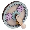 Sarini Educational Busy Board, with Hand Crank Gears, DIY Accessory for Interactive Learning and Motor Skill Development