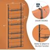 Over The Door Pantry Organizer,Adjustable 6 Baskets Closet Rack Hangin