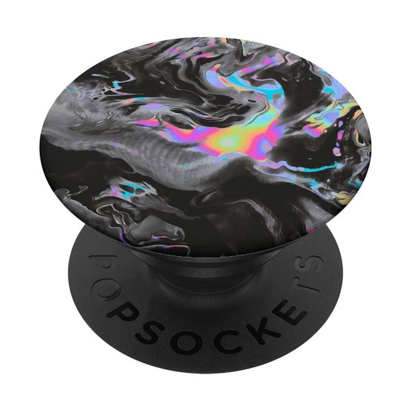 Multicolor Black Gray Abstract Pattern Rainbow Gifts PopSockets Swappable PopGrip