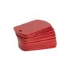 Aluminum Rectangle Blank Tags Stamping Blanks Engraving Blanks 25 Pack (Red)
