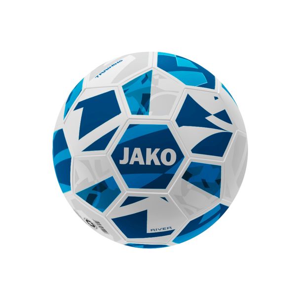 JAKO Trainingsball River, weiß/Navy, 5