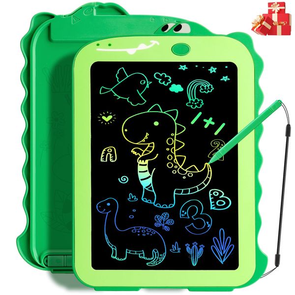 Teriph LCD Writing Tablet for Kids, Colorful Toddlers Toys Drawing Board, Educational Kid Toys, Doodle Pad Dinosaur Toys for 2 3 4 5 6 7 8 Year Old Boys Girls Birthday Party Christmas Gifts,8.5inch