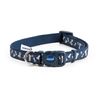 Ancol Fashion Collar Blue Reflective Bones Adjustable, 30-50 cm