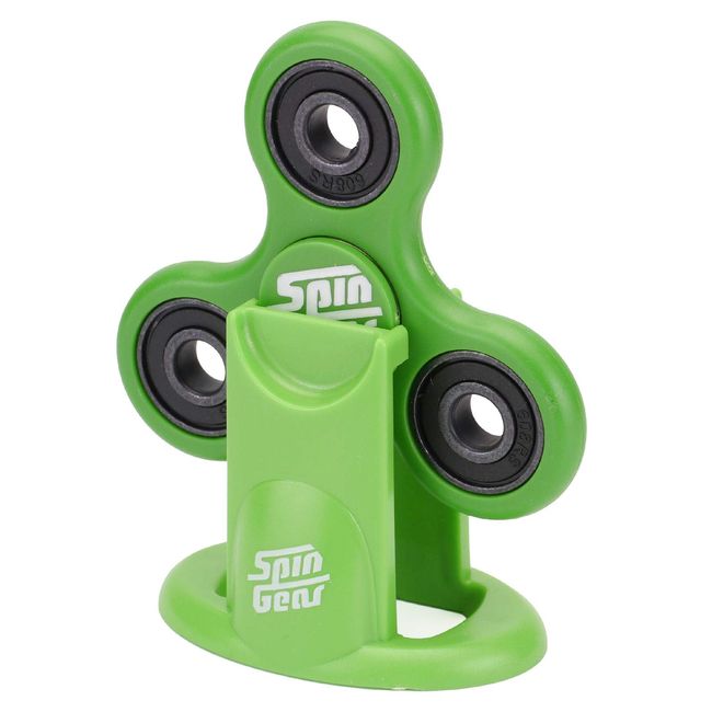 Spin Gear Hand Spinner Stand (Green + Body Set)