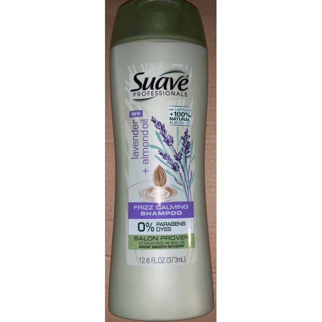 Suave Professionals Lavender & Almond Oil Frizz Calming Shampoo, 12.6 oz
