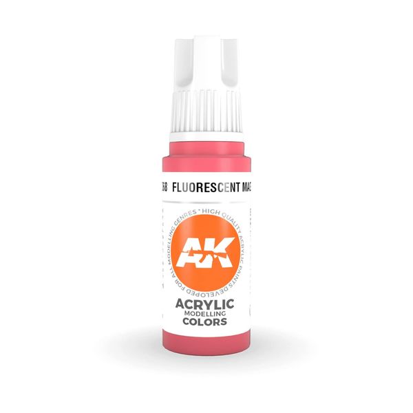AK Interactive 3rd Gen Acrylic Fluorescent Magenta 17ml