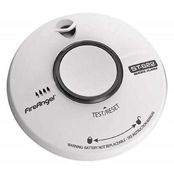 Fireangel ST-622T 10 Year Thermally Enhanced Optical Smoke Alarm, White