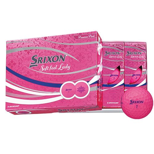 Dunlop Golf Balls 2021 SRIXON SOFT FEEL LADY 1 Dozen (Pack of 12) Passion Pink SNSFL5PPK