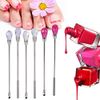 Nail Tools Light Therapy Gel Stir Bar, Nail Stir Bar, Powder Mixing Stirrer Stick Powder, Transparent, Red Tri-color Optional(red)
