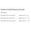Mendota Pet Show Martingale Style Leash - Leash & Collar Combo, Made in The USA - Black, 8 in x 1/8 in x 40 in
