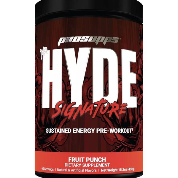 Prosupps Hyde Signature Energy Pre Workout Fruit Punch 180serv Pump Pro Supps